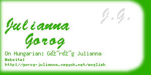 julianna gorog business card